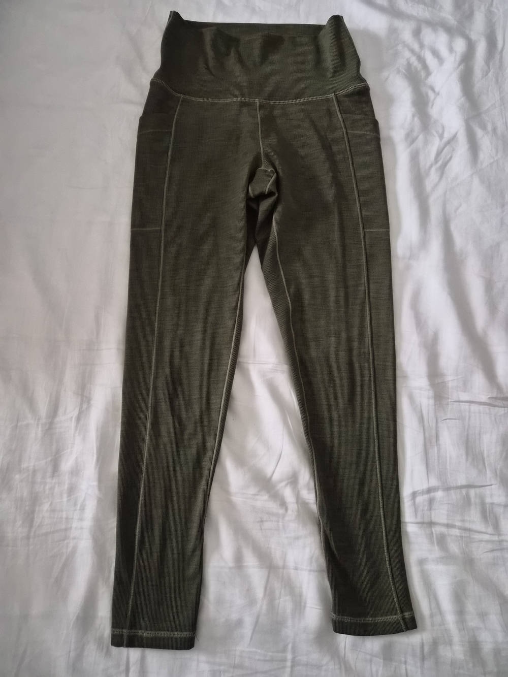 Prana Olive Green Becksa 7/8 High-Rise Leggings